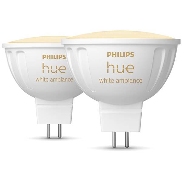 Chytrá žárovka Philips 5,1 W, MR16, GU5,3, White Ambiance, 2 ks 

