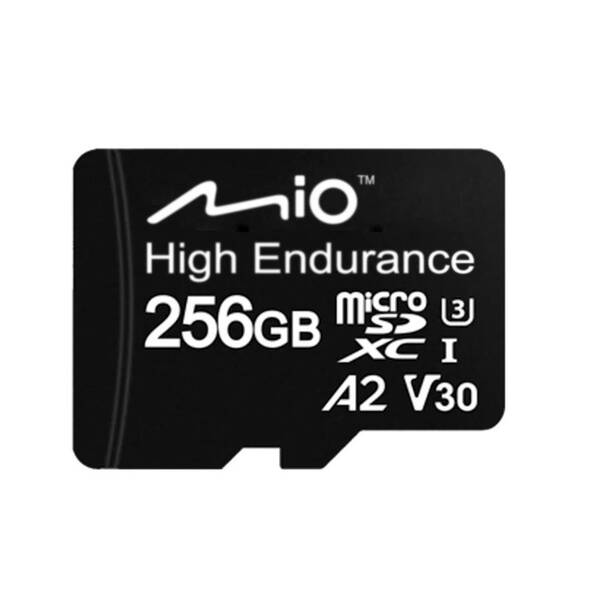 Paměťová karta Mio High Endurance, microSD 256GB, A2, U3/V30 
