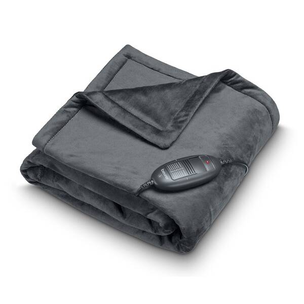 Vyhřívací deka Beurer HD74 BF brown, 150 × 130 cm šedá

