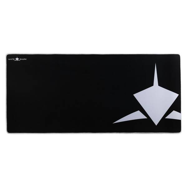 Podložka pod klávesnici a myš White Shark SHARK XL, 80 × 35 cm černá


