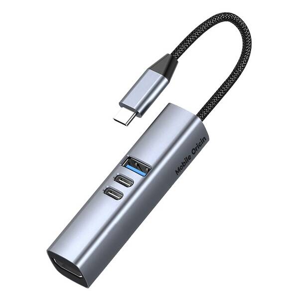 USB Hub Mobile Origin 7in1 MultiHub HB2 šedý

