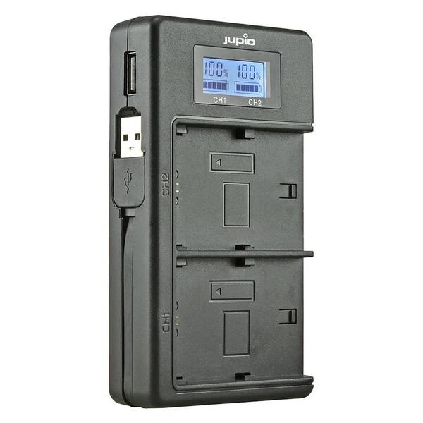 Nabíječka Jupio NP-FM50/F550/F750/F970 Duo (Sony) černá

