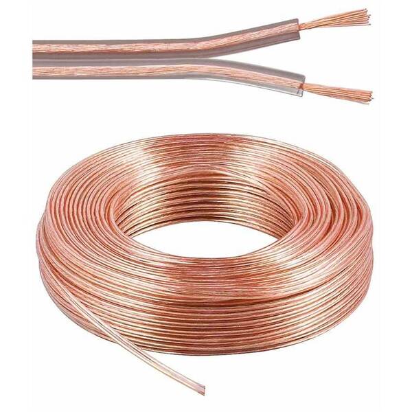 Reproduktorový kabel PremiumCord 100% CU měď. 2x1,5mm, 10 m měď

