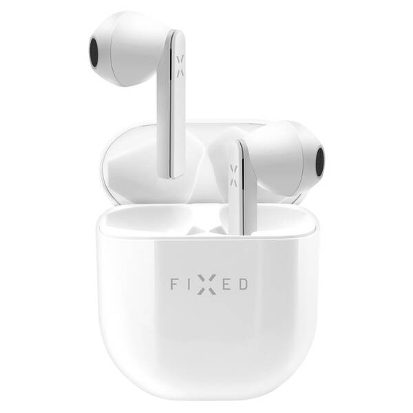 Sluchátka FIXED TWS BOOM Pods, double master bílá

