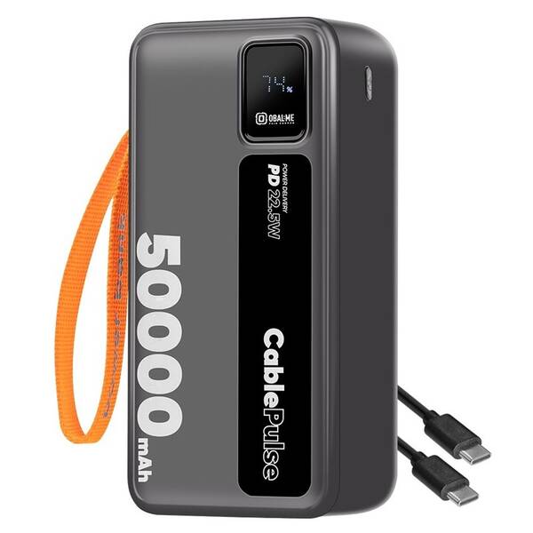Powerbanka Obal:Me CablePulse Powerbanka 50000mAh 22,5W černá

