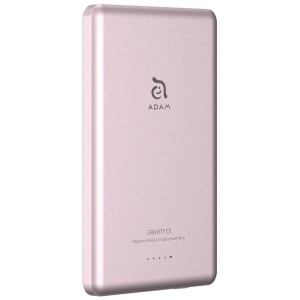 Powerbanka ADAM Elements GRAVITY C5 5000 mAh růžová

