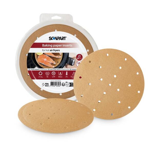 Papírové formy Scanpart SCA2910070009, 20 cm (100 ks) hnědá

