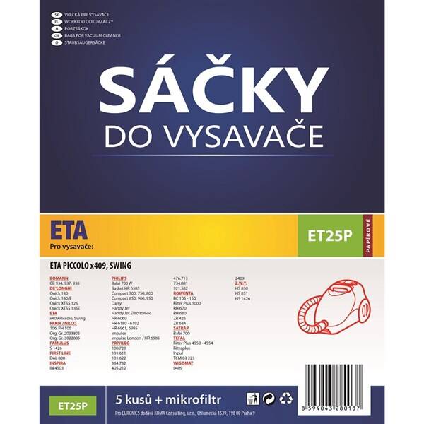 Sáčky do vysavače Koma ET25P 

