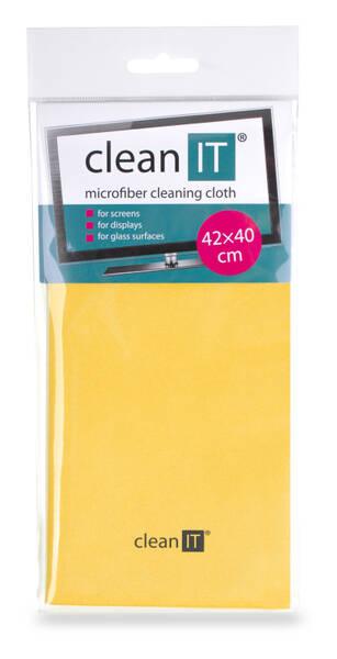 Utěrka Clean IT z mikrovlákna, velká žlutá 

