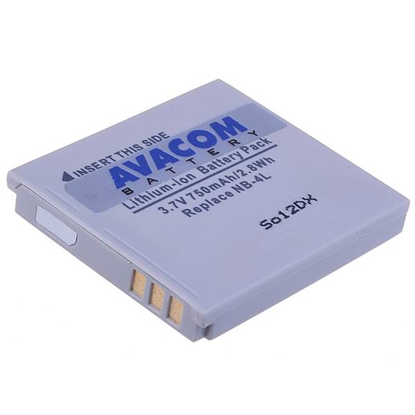 Baterie Avacom Canon NB-4L Li-Ion 3,7V 750mAh 

