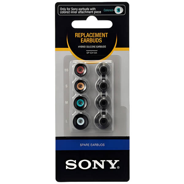 Náhradní špunty Sony silikonové koncovky černé

