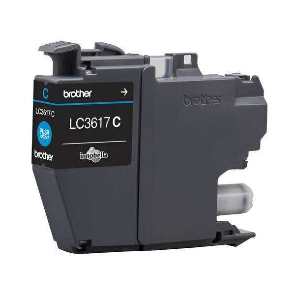 Inkoustová náplň Brother LC-3617C, 550 stran azurová

