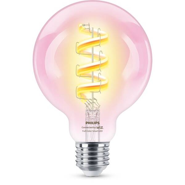 Chytrá žárovka Philips Smart LED G95, 6,3 W, E27, RGB 

