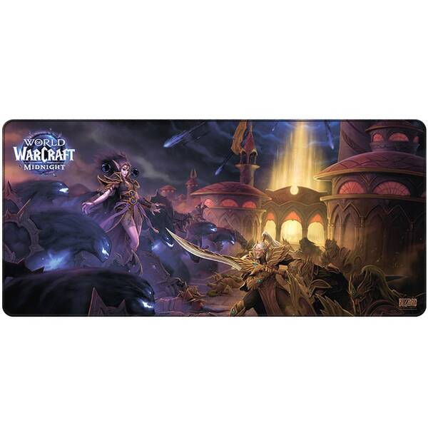 Podložka pod klávesnici a myš FSH World Of WarCraft: Midnight Xalatath Key Art, XL fialová

