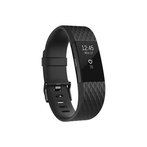 Fitness náramek Fitbit Charge 2 large - Black Gunmetal 

