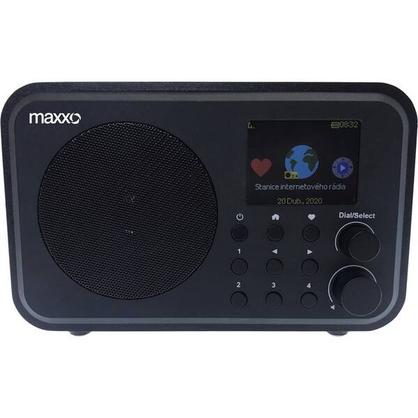 Internetový radiopřijímač s DAB+ Maxxo DT02 černý

