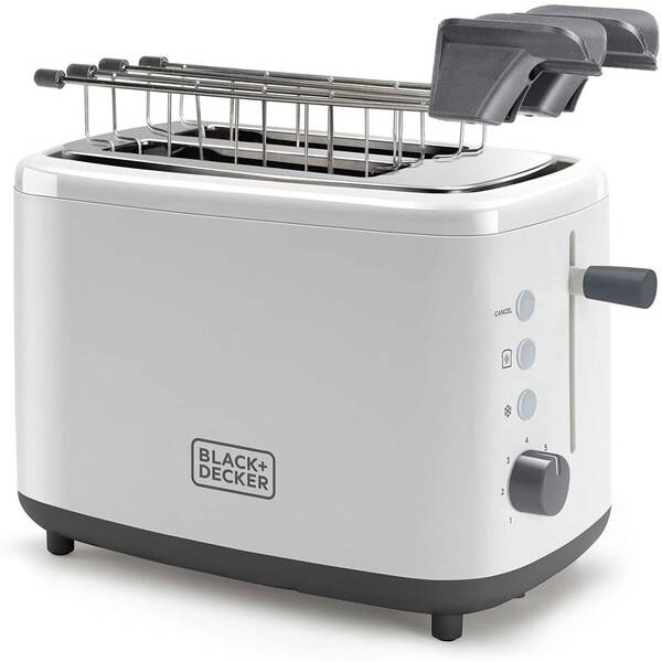 Opékač topinek Black+Decker BXTOA820E bílá barva

