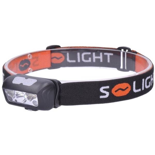 Čelovka Solight 150 + 100 lm, bílé a červené světlo, Li-Ion, USB 

