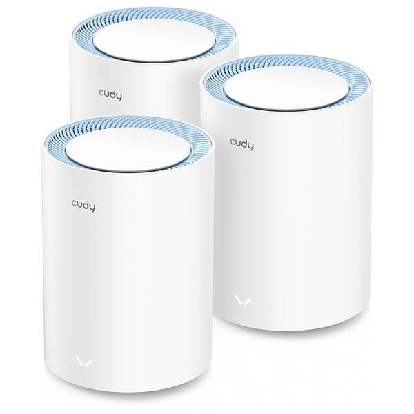 Komplexní Wi-Fi systém Cudy M1200 AC1200 Wi-Fi Mesh, set 3 ks bílý

