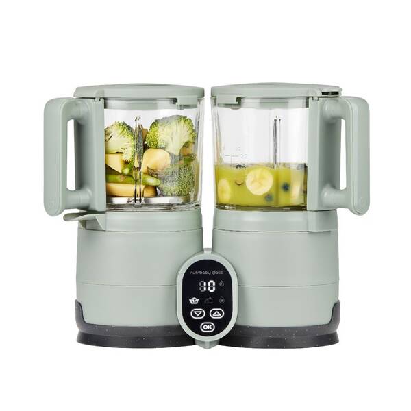 Multifunkční přístroj Babymoov Nutribaby Glass Celadon Green 


