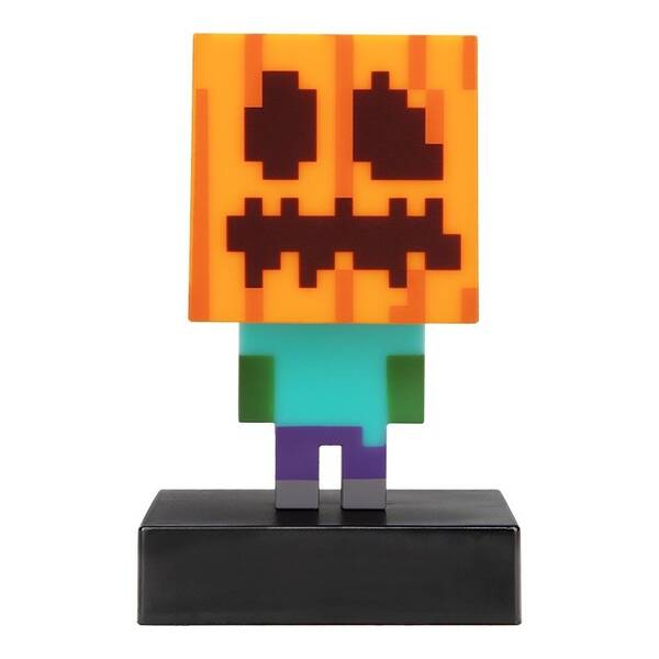Dekorativní LED Paladone Icon Light, Minecraft - Zombie kostlivec zelená/oranžová

