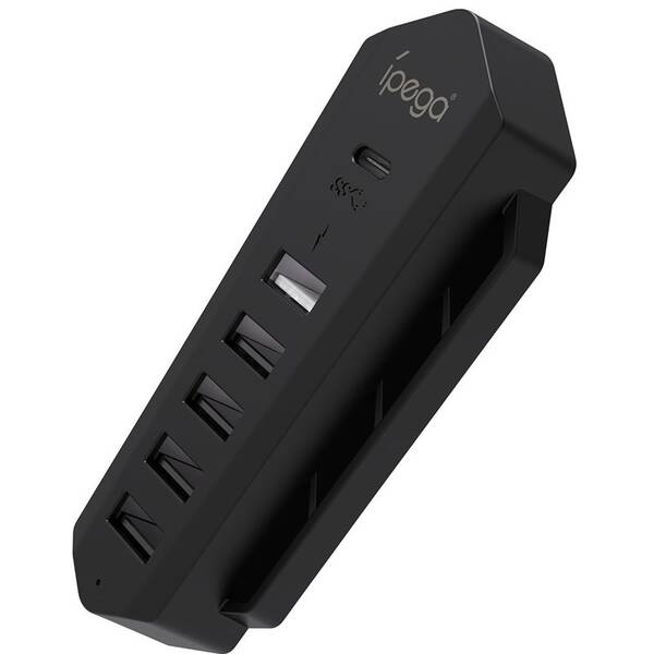 USB Hub iPega P5036 USB/USB-C pro PS5 6v1 černý

