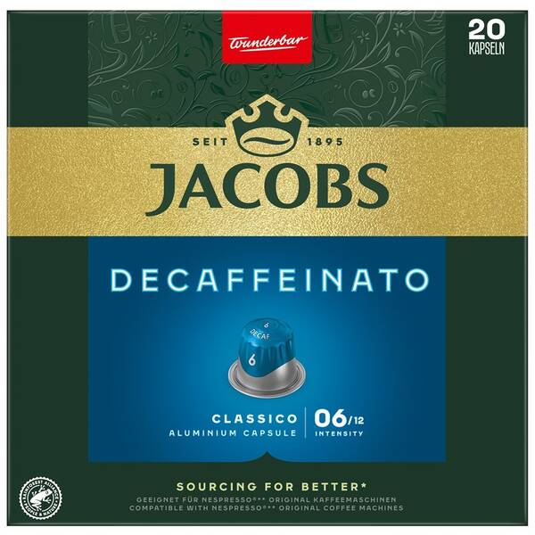 Kapsle pro espressa Jacobs Decaffeinato (20 ks) 

