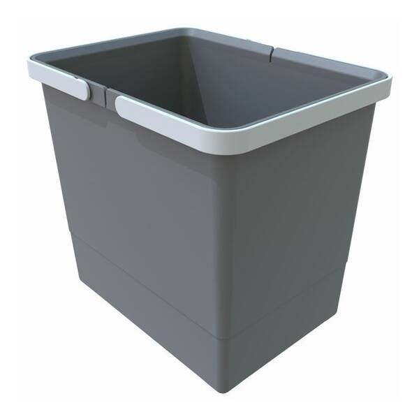 Odpadkový koš Elletipi Cover BIG, 15 l, 28 × 22,5 × 30 cm šedý

