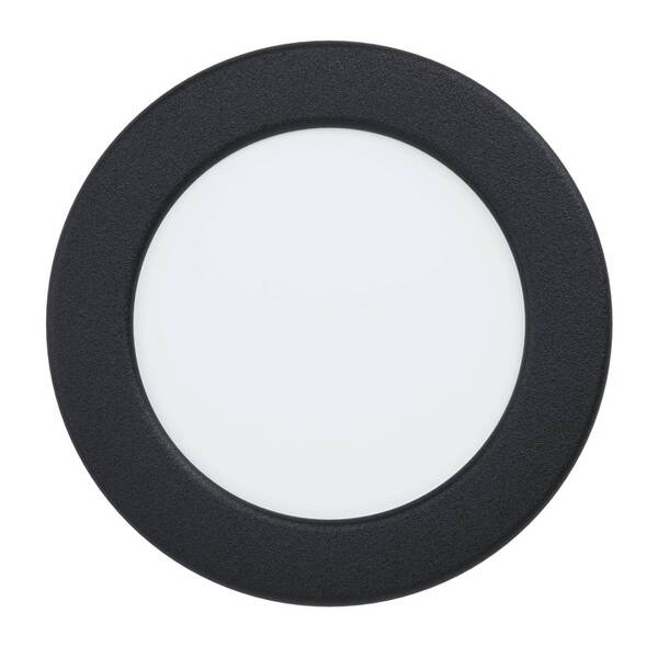 Vestavné svítidlo Eglo Fueva 5, kruh, 11,7 cm, teplá bílá černé

