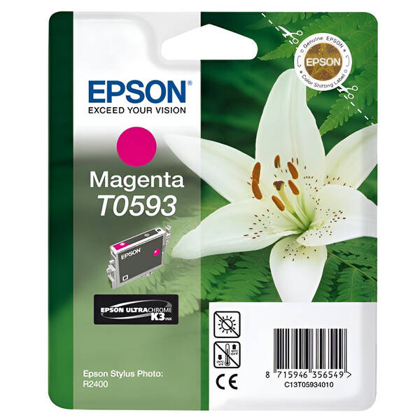 Inkoustová náplň Epson T0593, 13 ml purpurová

