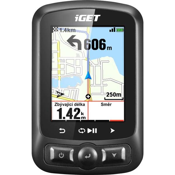 Cyklopočítač s GPS iGET C250 černý

