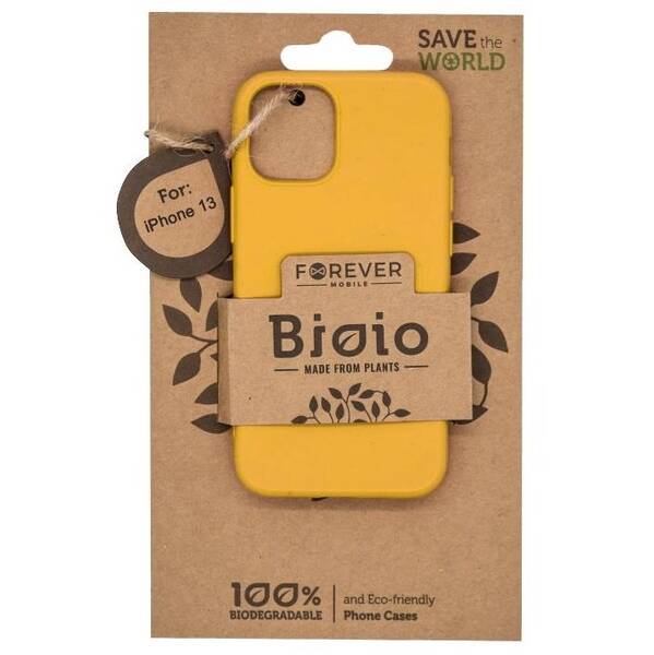 Kryt na mobil Forever Bioio na Apple iPhone 13 žlutý

