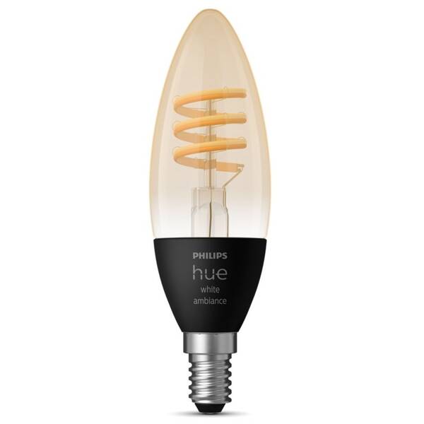 Chytrá žárovka Philips svíčka E14, 4,6W White Ambiance 

