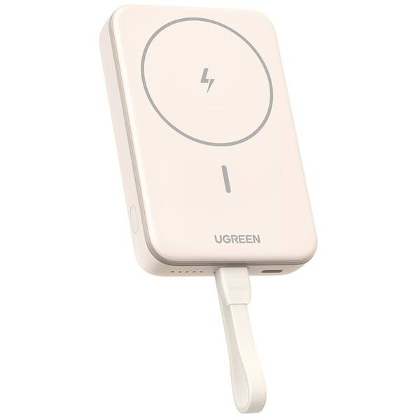 Powerbanka UGREEN 10000mAh Mini Magnetic Wireless 20W béžová

