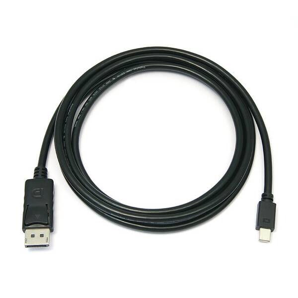 Kabel PremiumCord Mini DisplayPort / DisplayPort, M/M, 0,5m černý

