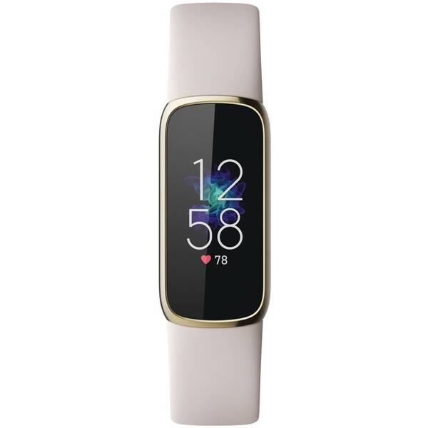 Fitness náramek Fitbit Luxe - White/Soft Gold Stainless Steel 

