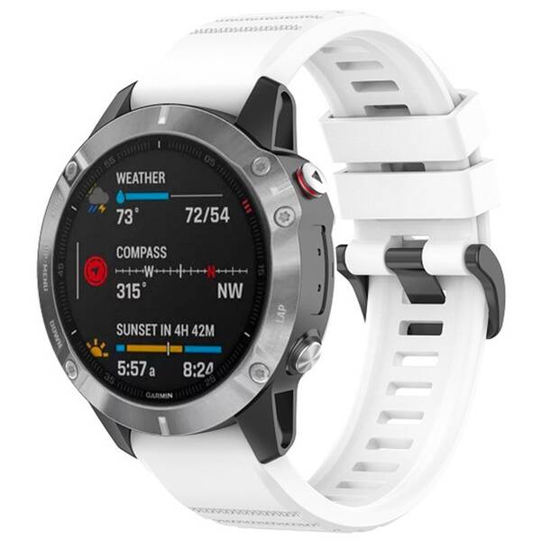 Řemínek FIXED Silicone Strap na Garmin QuickFit 22 mm bílý


