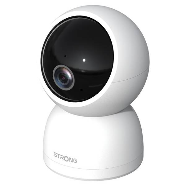IP kamera Strong SHC04IR0-W, vnitřní, 2560×1440, IR přísvit, 360° otáčení, mikrofon, Wi-Fi, USB-C, micro SD bílá

