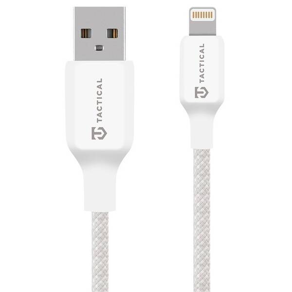 Kabel Tactical Stitch Thread USB-A/Lightning 1m bílý

