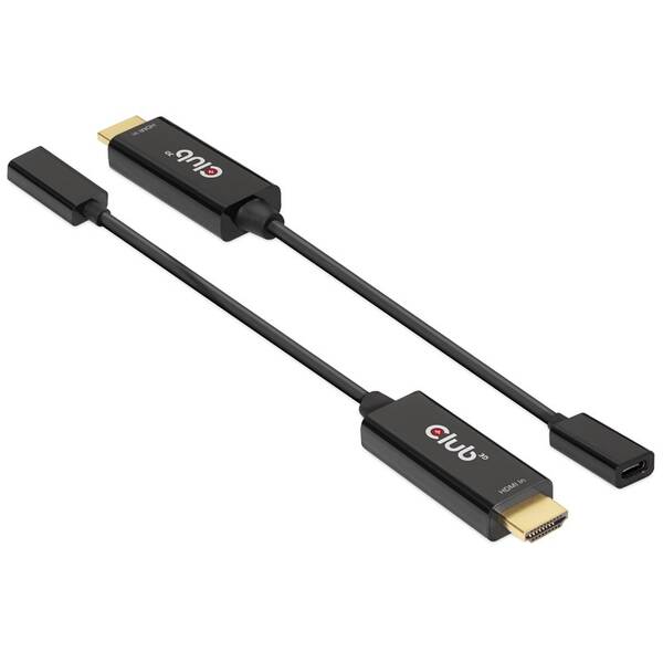 Redukce Club3D HDMI/USB-C, aktivní černá

