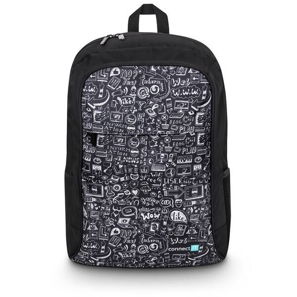 Batoh na notebook Connect IT Doodle na 15.6“ černý


