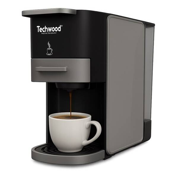 Kapslový kávovar Techwood TCA026N černý/šedý

