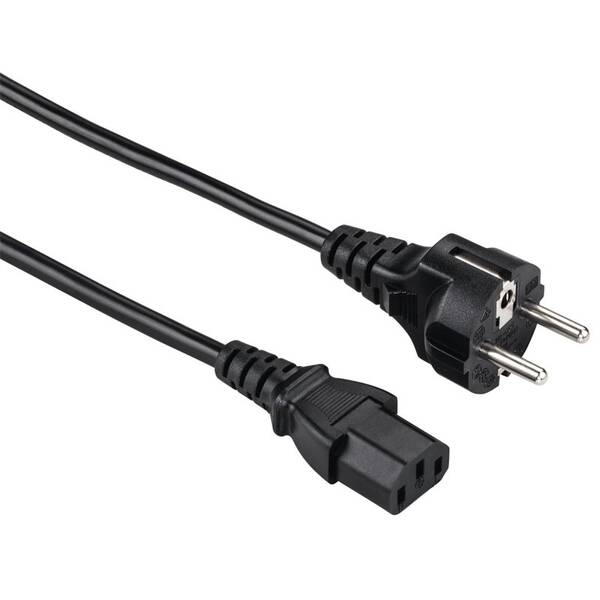 Kabel Hama PC zdroj, 1,5m černý

