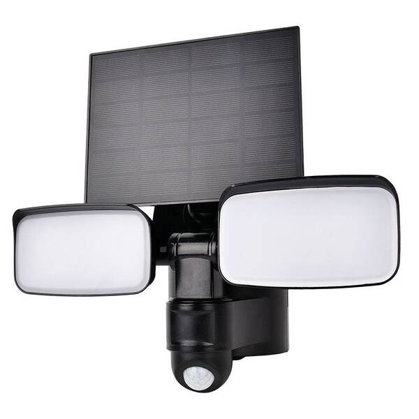 Venkovní svítidlo Solight LED solární se senzorem, 9W, 850lm, 4000K, Li-Ion černé

