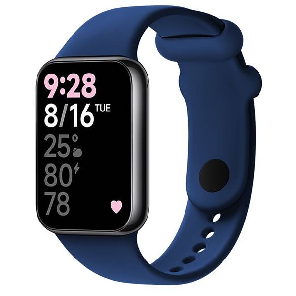 Řemínek FIXED Silicone Strap na Xiaomi Redmi Watch 5/4/6/6 NFC, Smart Band 9 Pro/8 Pro modrý

