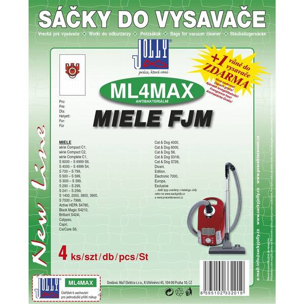 Sáčky do vysavače Jolly MAX ML 4 (4 ks) 

