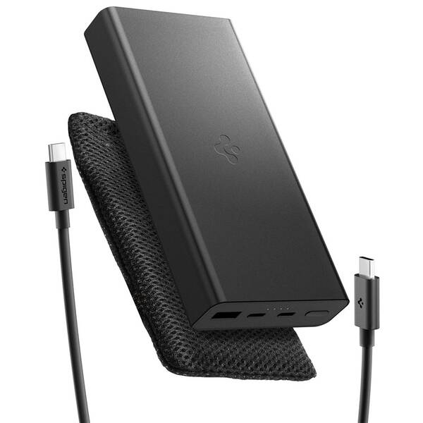 Powerbanka Spigen Essential 30 W, 20000 mAh černá

