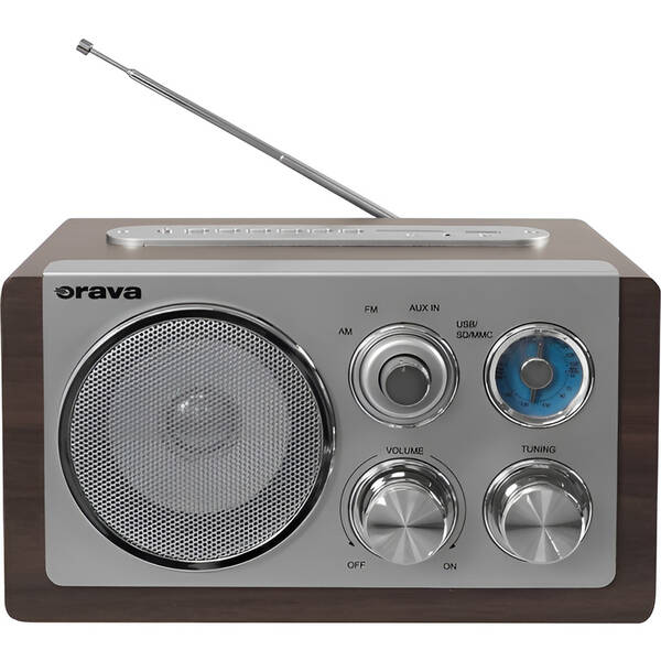 Radiopřijímač Orava RR-29 A dřevo

