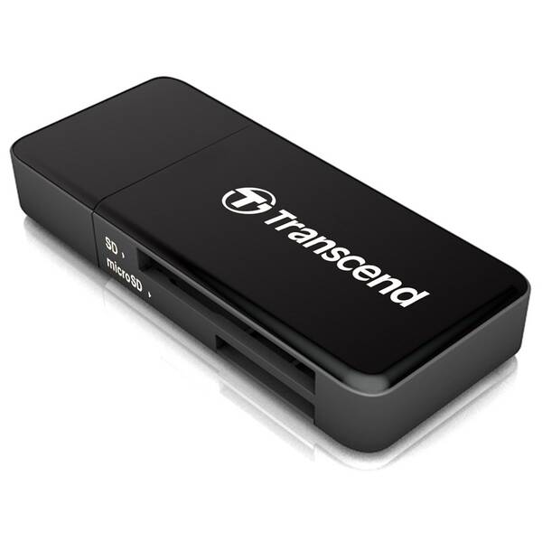 Čtečka paměťových karet Transcend RDF5, USB-A/SDHC, SDXC, microSDHC, microSDXC černá

