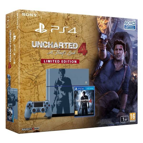 Herní konzole Sony 1TB + Uncharted 4: A Thiefs End Limitovaná edice 

